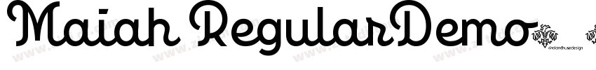 Maiah RegularDemo字体转换
